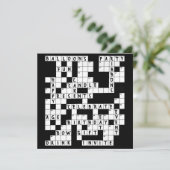 Mot-clé Puzzle Anniversaire Invitation de fête (Debout devant)