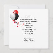 Mot-clé Puzzle Anniversaire Invitation de fête (Dos)