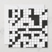 mot croisé puzzle anniversaire invitation (Dos)