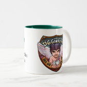 Mot de D6G de tasse du Pays de Galles (Devant droit)