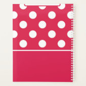 Mot de l'année Red Polka Dot Planner (Dos)