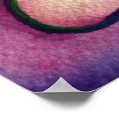 Mot de Paix Papillon violet Art Imprimer Posters (Coin)