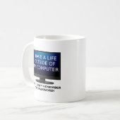 Mot de passe de vie drôle Mug (Devant gauche)