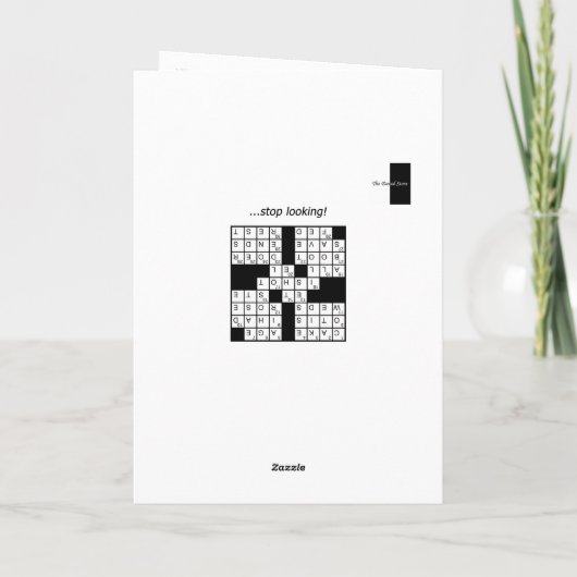 Mot-de-passe Puzzle Bonne carte d'anniversaire (gr (Dos)