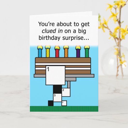 Mot-de-passe Puzzle Bonne carte d'anniversaire (gr (Fleur jaune)