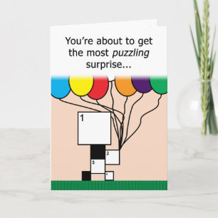 Mot-de-passe Puzzle Bonne carte d'anniversaire (gr