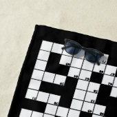 Mot de passe Puzzle Design Serviette de plage (En situation)