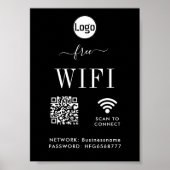 Mot de passe réseau WIFI QR Code Poster (Devant)