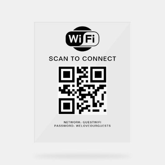 Mot de passe Wifi | Analyse du code QR pour se con (Recto)