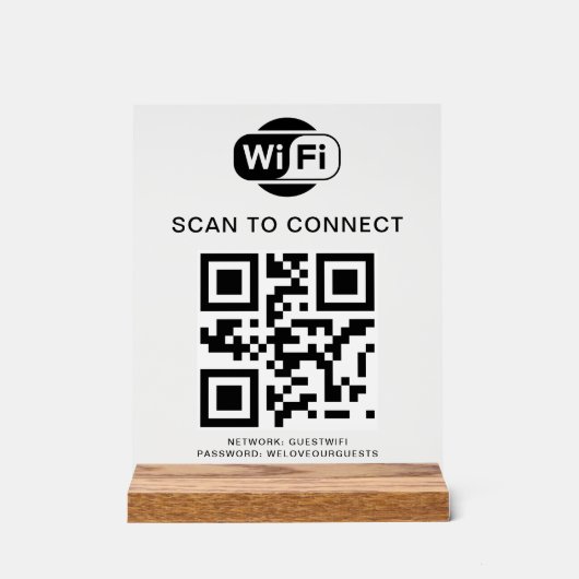 Mot de passe Wifi | Analyse du code QR pour se con (Recto)