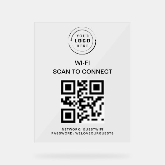 Mot de passe Wifi | Analyse du code QR pour se con (Recto)