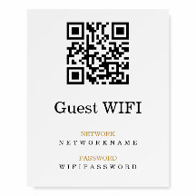 Mot de passe Wifi et code QR réseau personnalisé