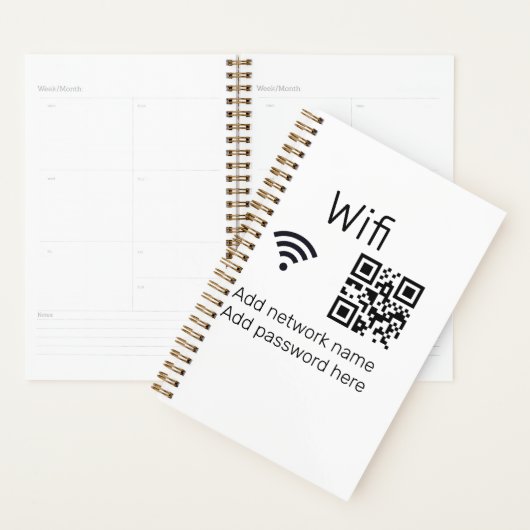 Mot de passe Wifi signer ajouter le code Q R ici d (Devant avec enveloppe)