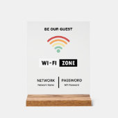 Mot de passe Wifi Simple Minimaliste (Recto)