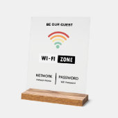 Mot de passe Wifi Simple Minimaliste (Angle)