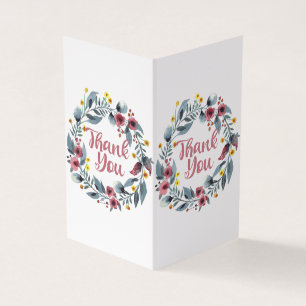 Mot de Remerciement - Floral Main Manuscrit Merci