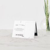 Mot de remerciement - Invitation assortie pour une (Dos)