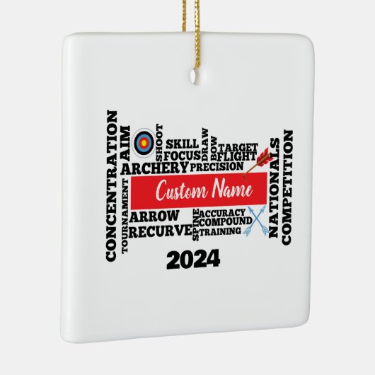 Mot de tir à l'arc personnalisé Nuage Ornement de (Droite)