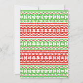 Mot doux moche Art Noël Invitation (Dos)