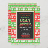 Mot doux moche Art Noël Invitation (Devant / Derrière)