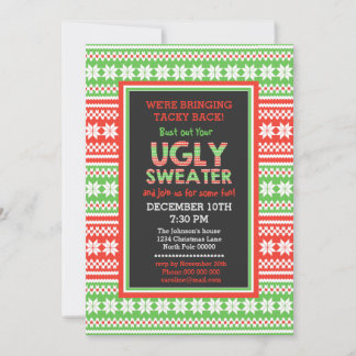 Mot doux moche Art Noël Invitation
