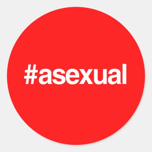 MOT ÉTIQUETTE ASEXUÉ (Devant)