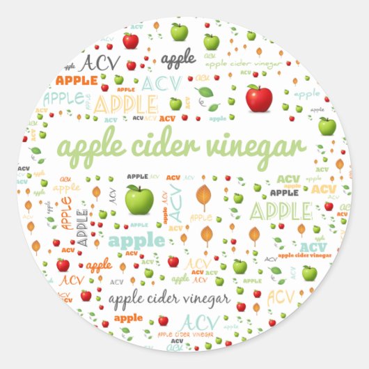 MOT HERBE ÉTIQUETTE - APPLE CIDER VINEGAR (Devant)