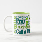 Mot inspirant Mug de café Cloud (Gauche)