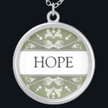 Mot inspiré - pendentif d'ESPOIR<br><div class="desc">Portez un pendentif de mot avec le mot inspiré ESPOIR de motiver et s'inspirer ou de les donner comme cadeau unique et mémorable pour votre famille et amis. Le collier de message avec les conceptions originales combinent l'inspiration avec la beauté. Vous pouvez également customiser le pendentif d'argent sterling avec votre...</div>