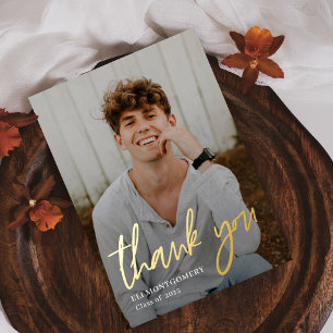 Mot peint Carte de remerciements d'obtention d'un 