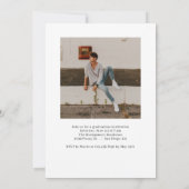 Mot peint Editable Colour Graduation Invitation (Dos)