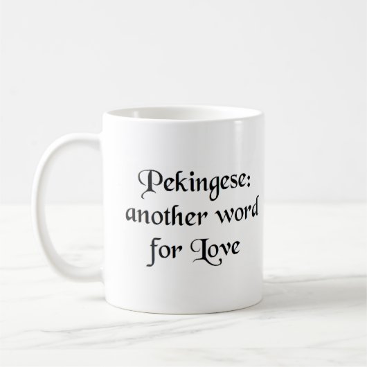 mot pékingais café tasse (Gauche)