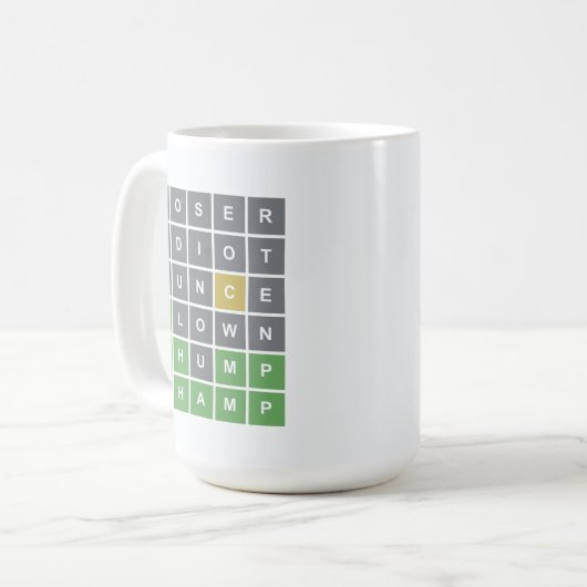 Mot Puzzle Mug (Devant gauche)