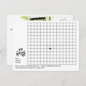 mot recherche puzzle carte postale (Devant / Derrière)