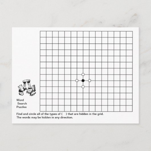 mot recherche puzzle carte postale (Devant)