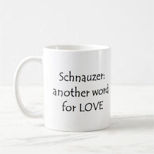 mot schnauzer tasse à café