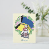 Motanka. Folk Doll, pop amulet. Briefkaart (Staand voorkant)