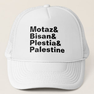 Motaz & Bisan & Plestia & Palestina - vrije pers Trucker Pet