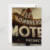  Motel-teken El Sombrero Briefkaart (Voorkant / Achterkant)