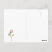 Moten en pansies briefkaart (Achterkant)