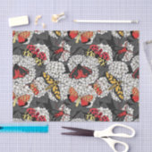 Moten op witte hydrangea tissuepapier (Craft)