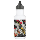 Moten op witte hydrangea waterfles  (Links)