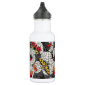 Moten op witte hydrangea waterfles  (Rechts)