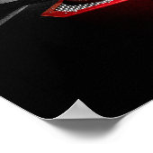 Moteur 2 - Poster Red Fisheye - 28" x 20" (Coin)