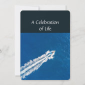 Moteur de bateau à moteur Invitation Memorial Serv (Dos)