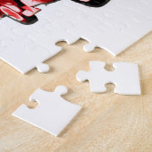 Moteur de feu peint à l'huile rouge, Puzzle (Côté)