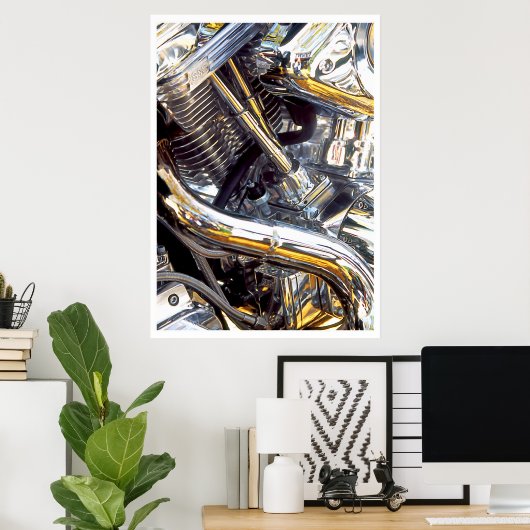 Moteur de moto, affiche (Bureau à domicile)