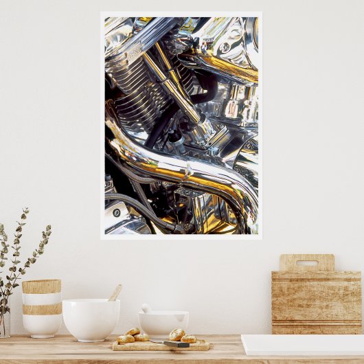 Moteur de moto, affiche (Cuisine)