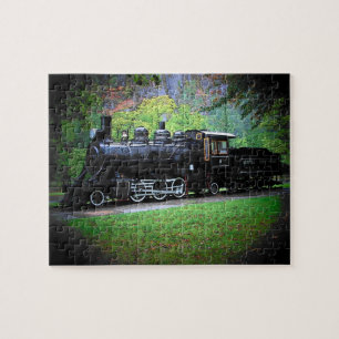 Moteur de train à la retraite ou votre puzzle phot