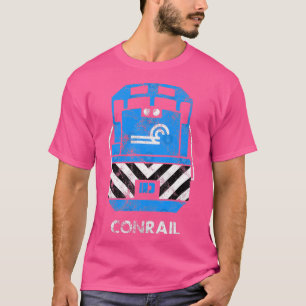 Moteur de train ferroviaire vintage Conrail TShirt